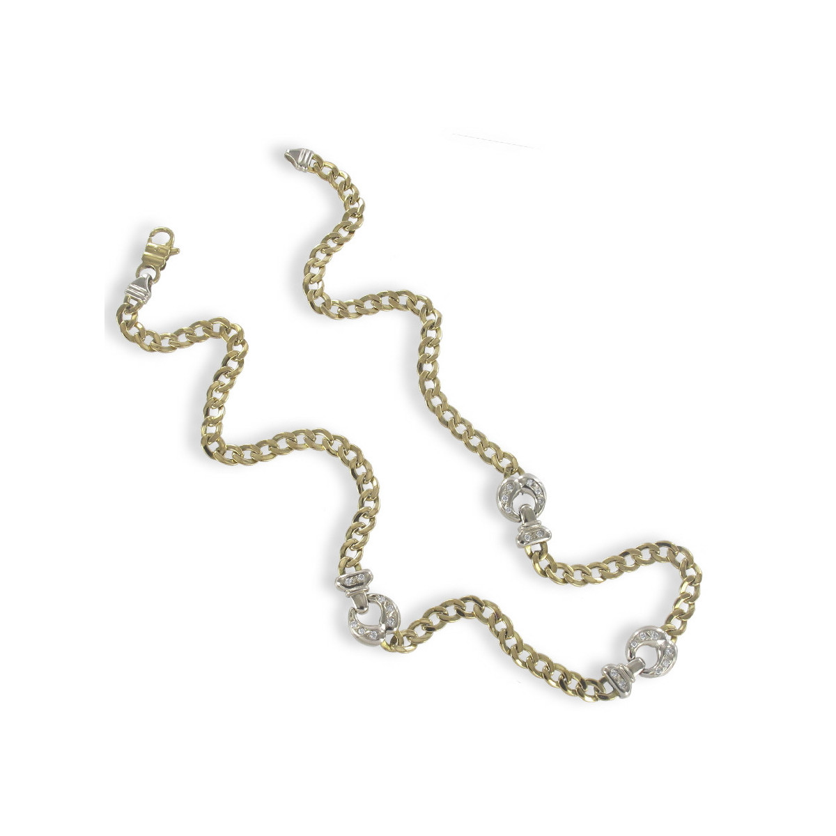 COLLAR ORO 18 KILATES CON 24 DIAMANTES