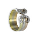 ANILLO 3 OROS DE 18 KILATES