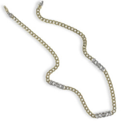 COLLAR ORO 18 KILATES CON 9 DIAMANTES