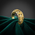 ANELL FULLES CALADES AMB DIAMANT