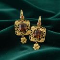 CARRERA & CARRERA GOLD AND CITRINE EARRINGS