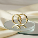 GOLD SQUARE WEDDING RING