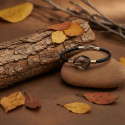 PULSERA CUERO Y ORO