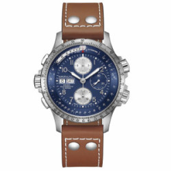 HAMILTON KHAKI AVIATION AUTOCHRONO BLAU