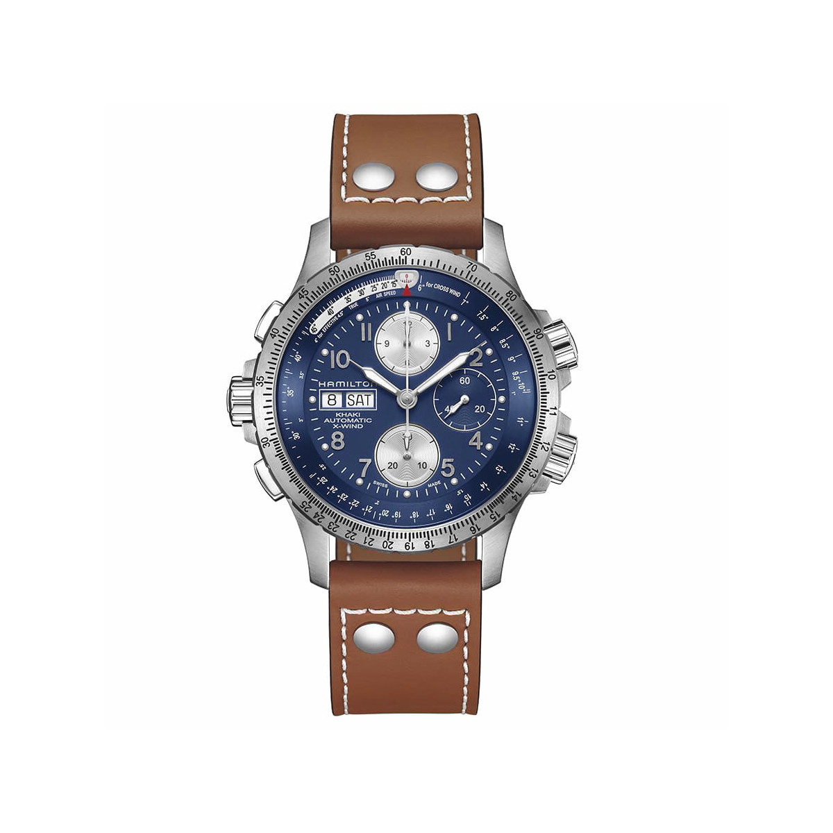 HAMILTON KHAKI AVIATION AUTOCHRONO BLAU