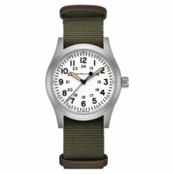 HAMILTON KHAKI FIELD MECÀNIC 42 MM BLANC