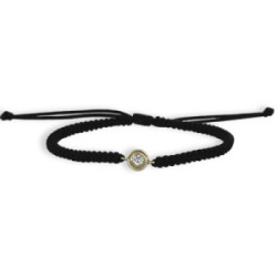 MACRAME BRACELET YELLOW GOLD DIAMOND