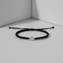 MACRAME BRACELET YELLOW GOLD DIAMOND