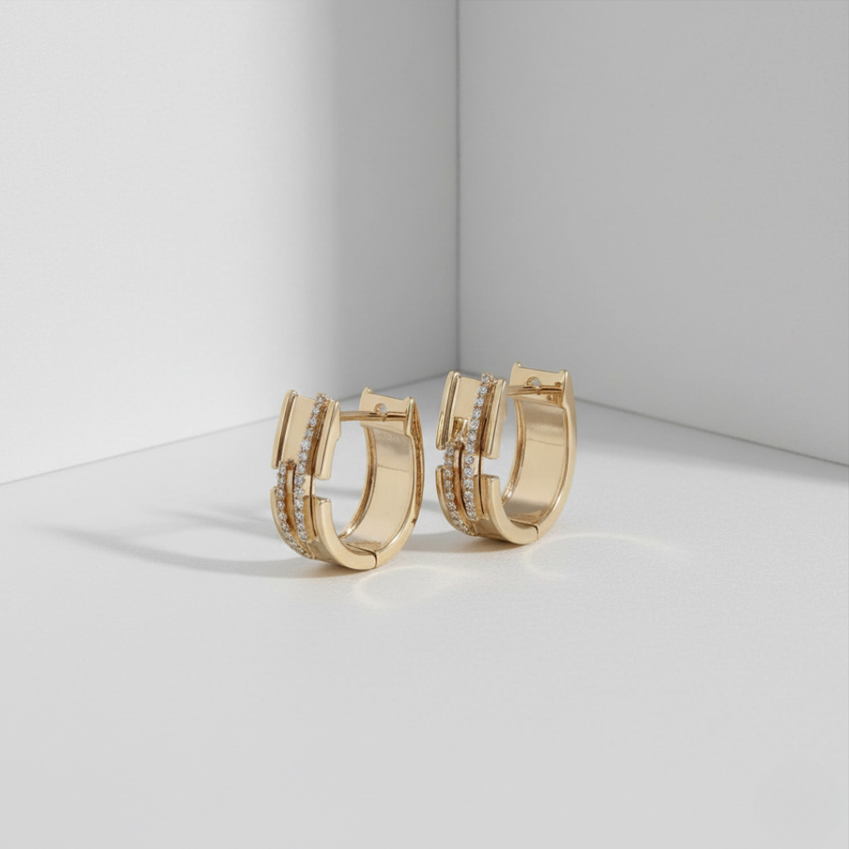 ARRACADES OR ROSA AMB DIAMANTS