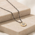 GARGANTILLA 40 CM PLATA Y ORO ESTRELLA