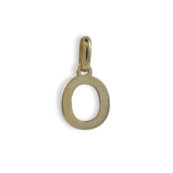 18 K GOLD PENDANT INITIAL O