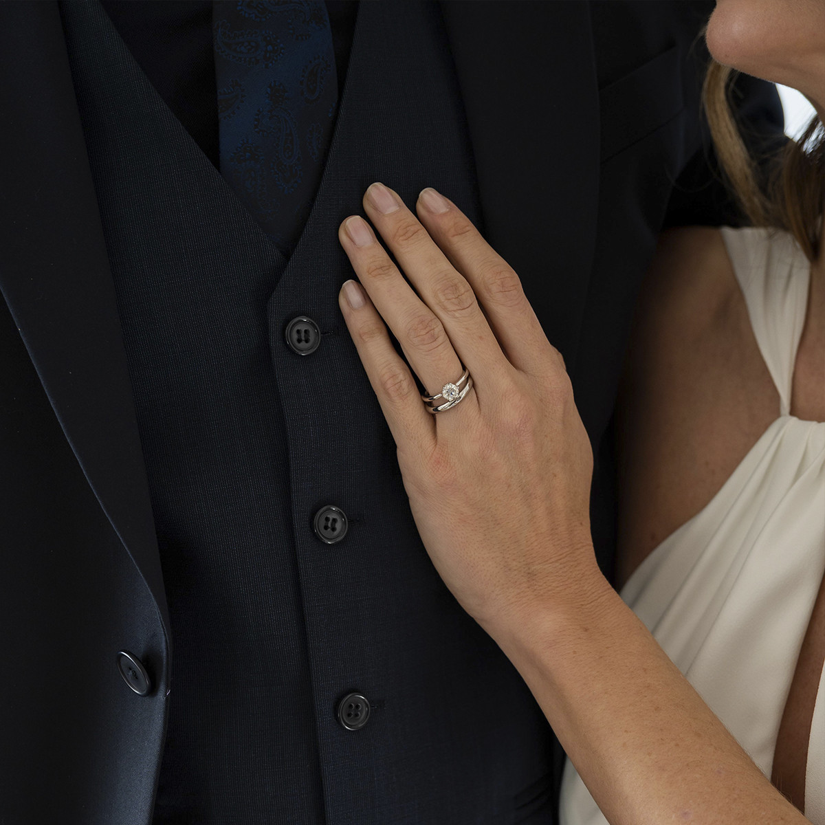 SOLITARIO ORO DIAMANTE CON 6 GARRAS