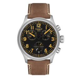 TISSOT CHRONO 42 MM LEATHER STRAP