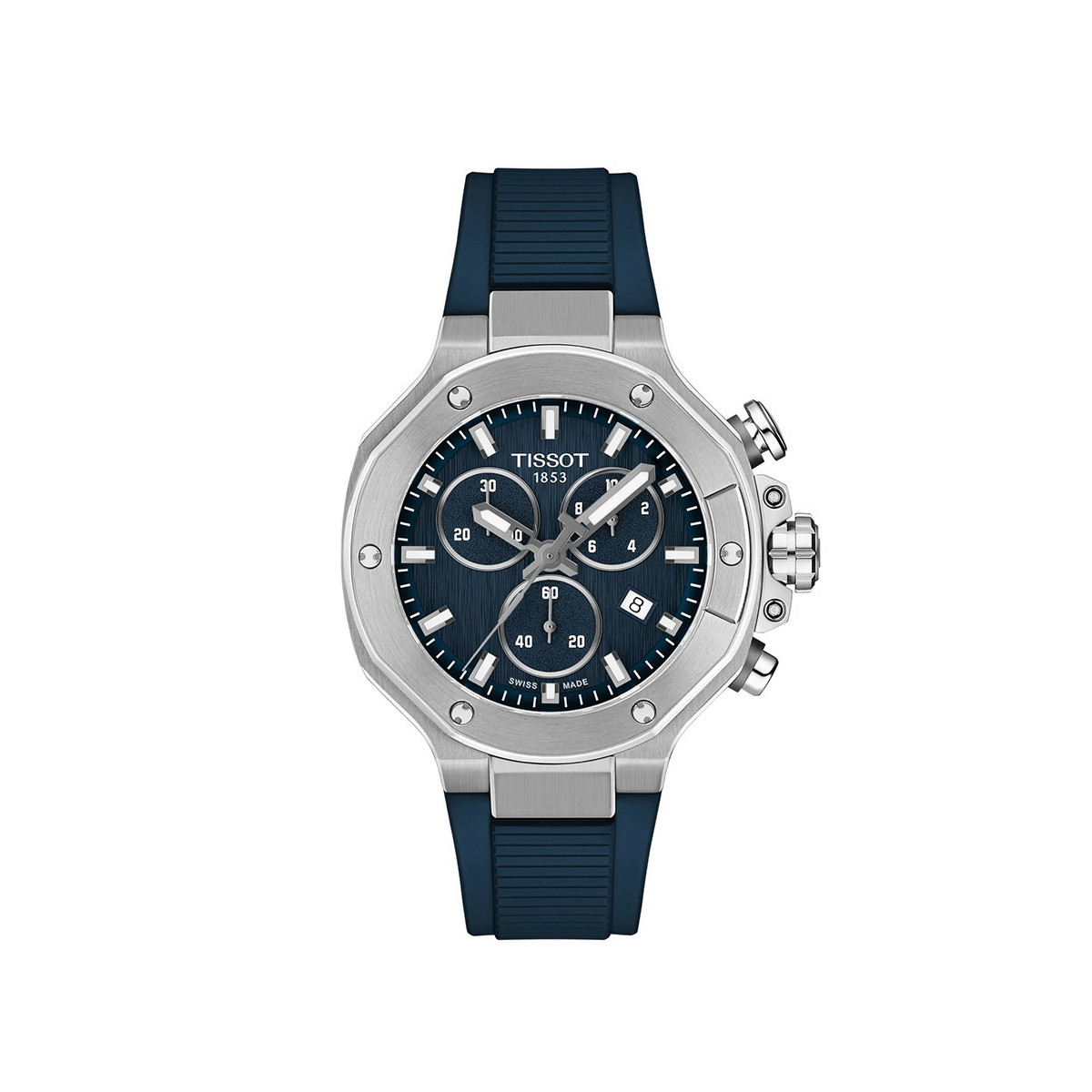 TISSOT T-RACE CHRONO 38 MM BLUE RUBBER