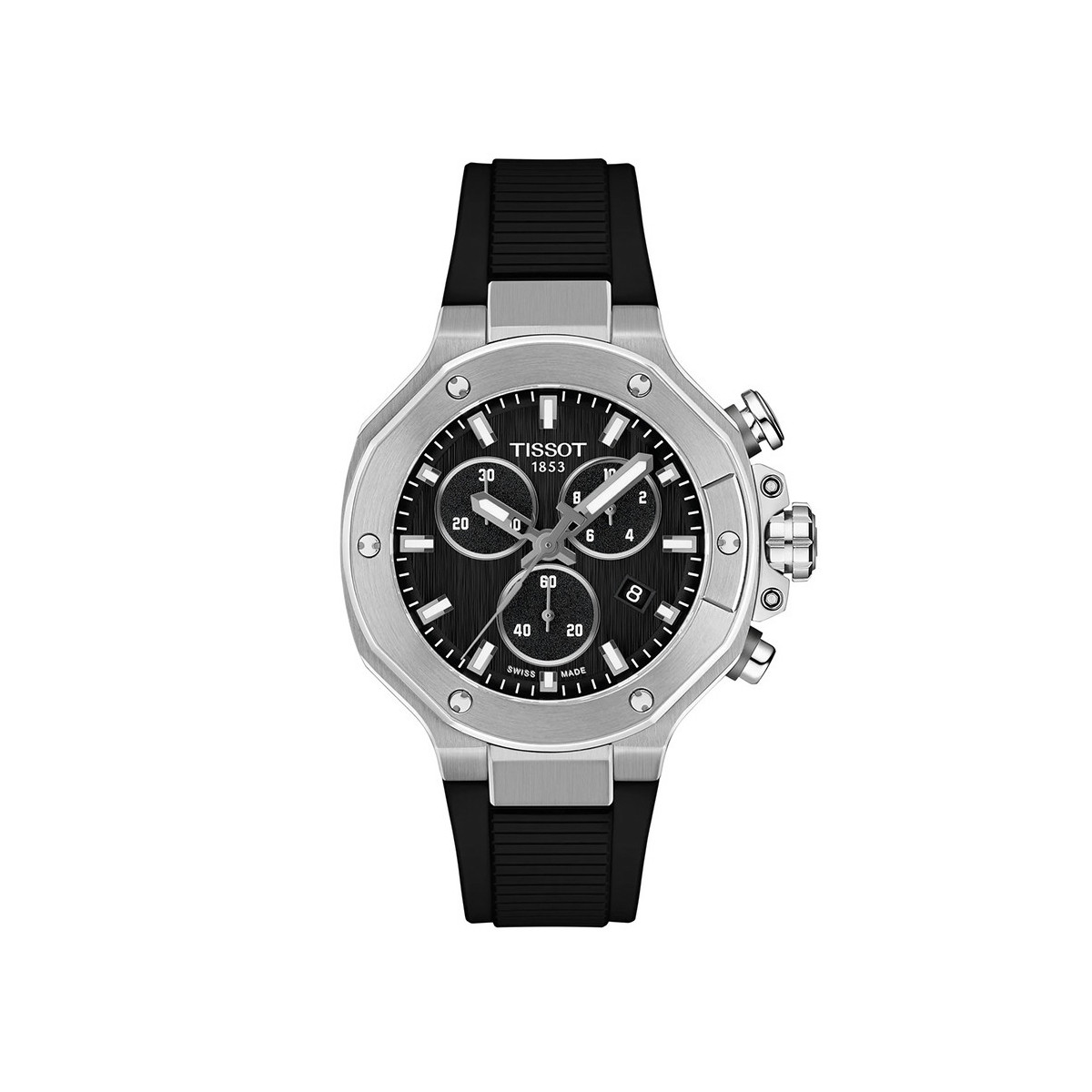 TISSOT T-RACE CHRONO 38 MM BLACK RUBBER
