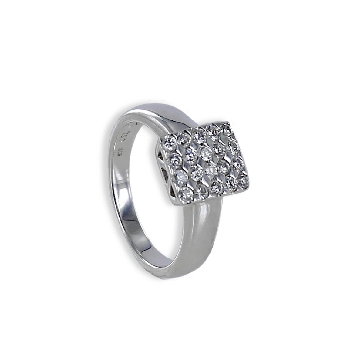 ANILLO ORO SELLO CON 20 DIAMANTES