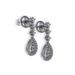 ARRACADES LLARGUES LÀGRIMA DIAMANTS