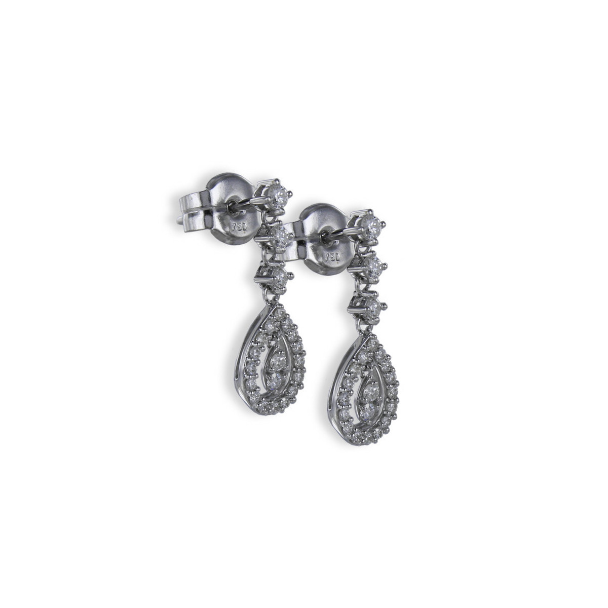 ARRACADES LLARGUES LÀGRIMA DIAMANTS