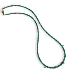 COLLAR ESMERALDES AMB 3 DIAMANTS