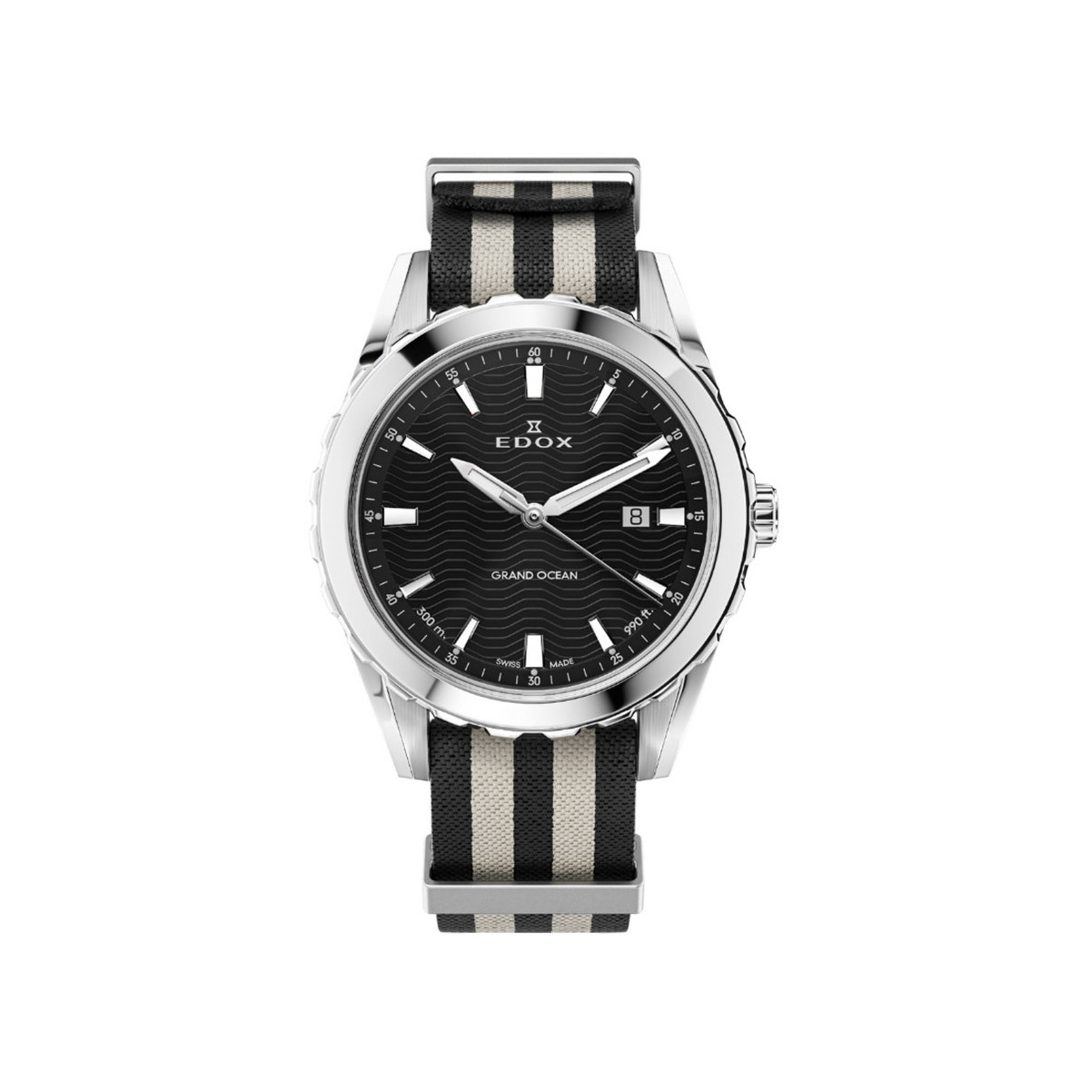 EDOX GRAND OCEAN ESFERA NEGRA 42 MM