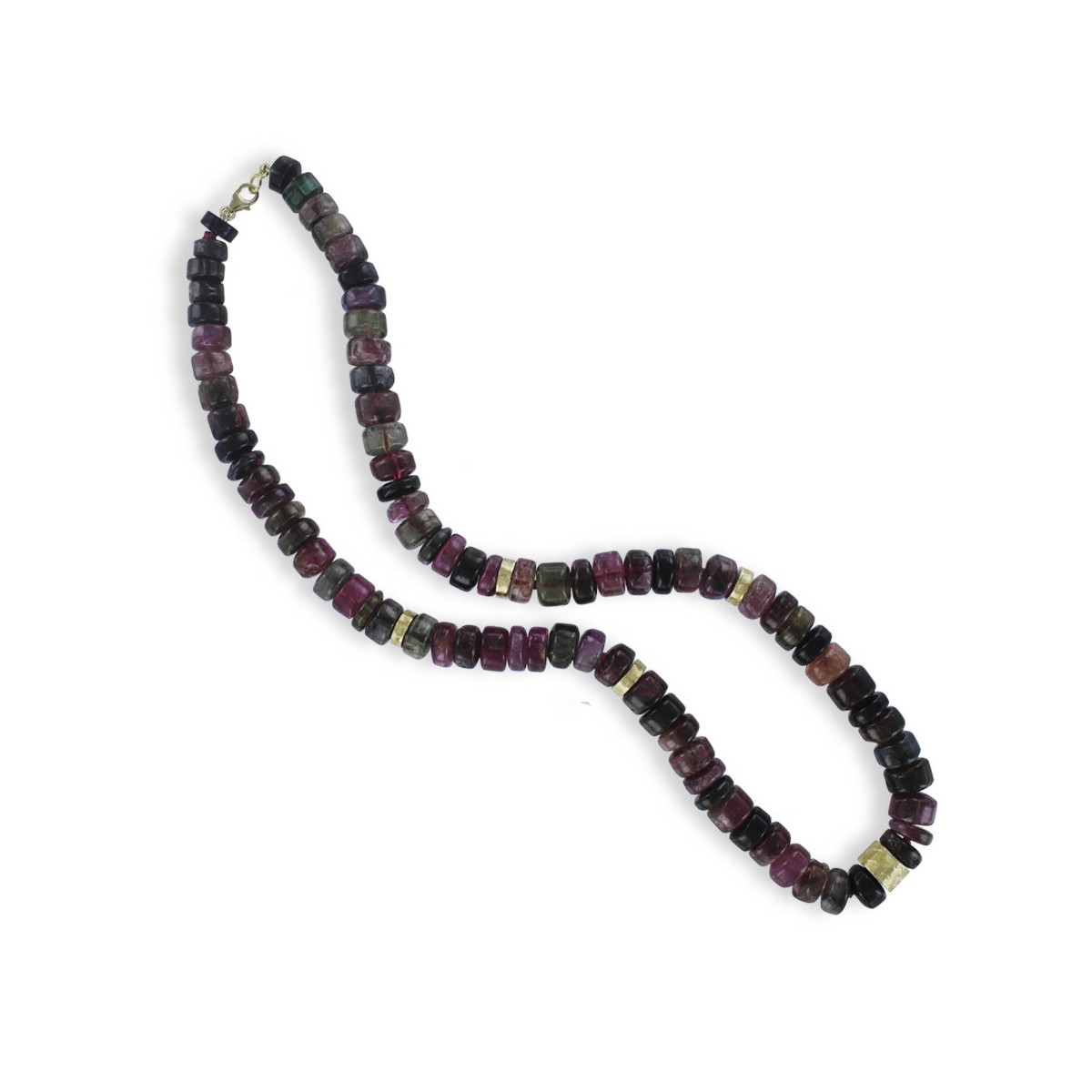 COLLAR TURMALINAS TONEL Y ORO
