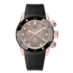 EDOX CO-1 CRONOLADY MARRÓN Y NEGRO