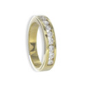 MEDIA ALIANZA DE 9 DIAMANTES EN ORO AMARILLO 18K 0,70 CT MEDIA ALIANZA DE 9 DIAMANTES EN ORO AMARILLO 18K 0,70 CT